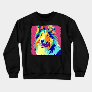 Collie Pop Art - Dog Lover Gifts Crewneck Sweatshirt